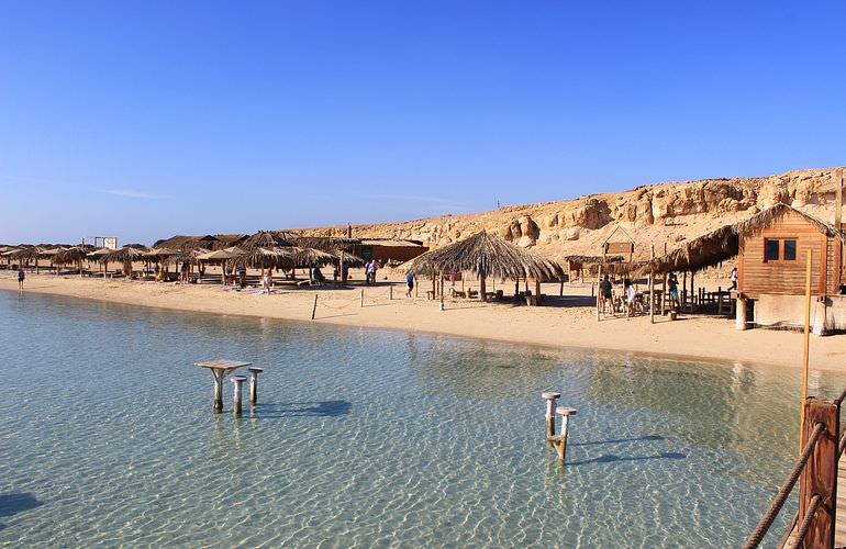 Tagesausflug mit dem Boot zur Orange Bay Insel in Hurghada 