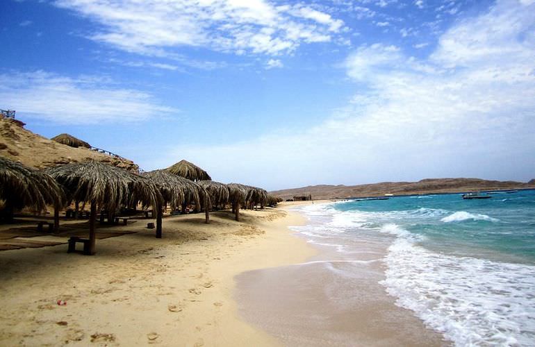 Ausflug mit dem Boot zur Paradies Insel in Hurghada