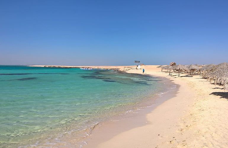 Ausflug mit dem Boot zur Paradies Insel in Hurghada