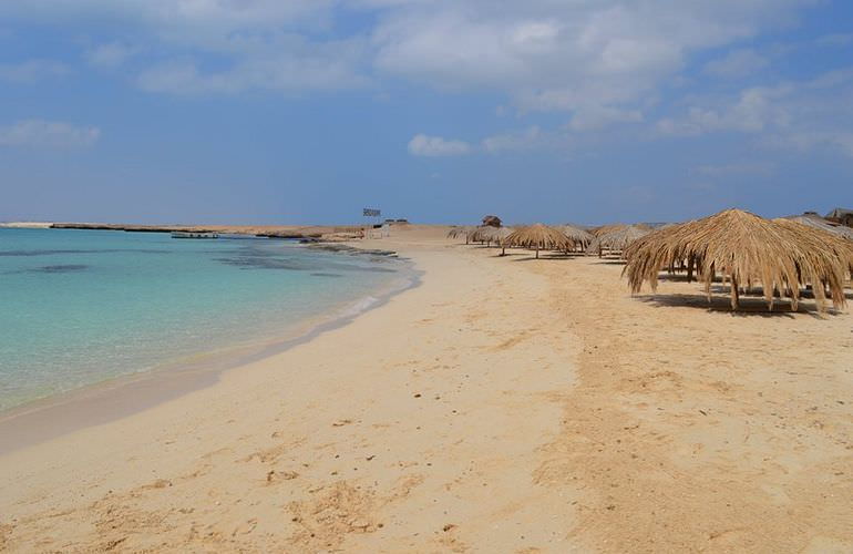 Ausflug mit dem Boot zur Paradies Insel in Hurghada