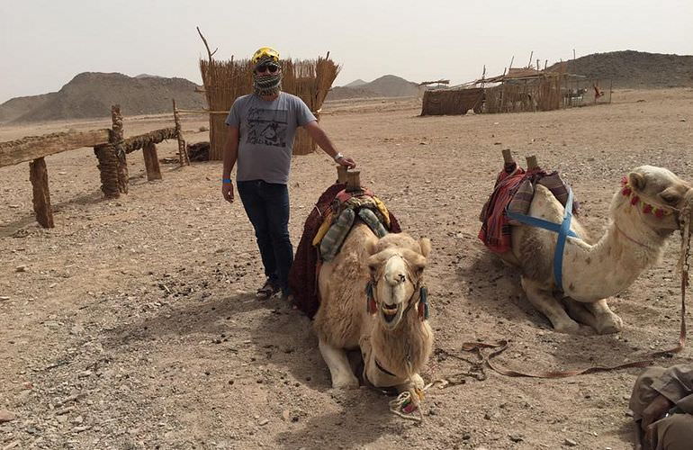 Private Buggy Tour in Hurghada am Morgen mit Kamelreiten