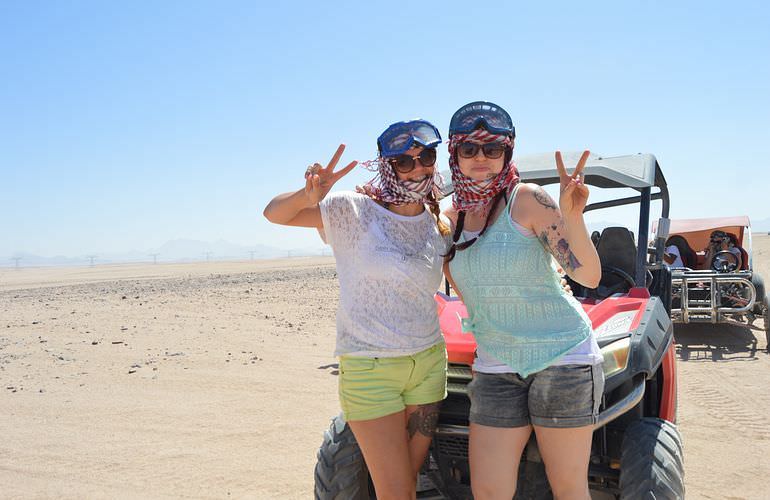 Private Buggy Tour in Hurghada am Morgen mit Kamelreiten
