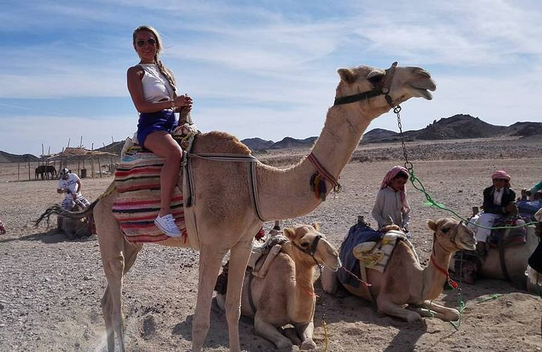 Private Buggy Tour in Hurghada am Morgen mit Kamelreiten