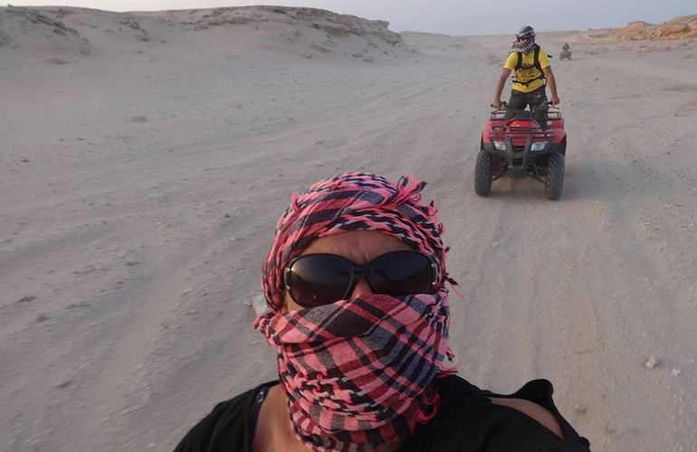 Private Quad Tour bei Sonnenaufgang in der Wüste von Hurghada